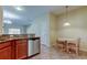 Kitchen with granite countertops and island at 31225 Claridge Pl, Wesley Chapel, FL 33543