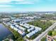 Aerial view showing the property's location in a waterfront community at 3132 Nautical S Pl, St Petersburg, FL 33712