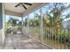 Relaxing screened porch overlooking lush landscaping at 3132 Nautical S Pl, St Petersburg, FL 33712