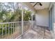 Spacious screened porch with view of tranquil water at 3132 Nautical S Pl, St Petersburg, FL 33712