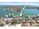 Aerial view of a house in a waterfront community at 353 144Th Ave, Madeira Beach, FL 33708