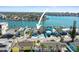 Aerial view highlighting house location and neighborhood at 353 144Th Ave, Madeira Beach, FL 33708