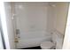 Clean bathroom with a bathtub, toilet, and sink at 4215 E Bay Dr # 1202C, Clearwater, FL 33764