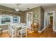 Bright dining area with a vintage table and built-in shelving at 1453 Turner St, Clearwater, FL 33756