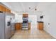 Kitchen with stainless steel appliances and wood cabinets at 1514 Nelson Ave, Clearwater, FL 33755