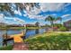 Private dock with scenic canal views at 18014 Cozumel Isle Dr, Tampa, FL 33647
