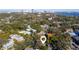 Aerial view showcasing home's location and neighborhood at 2110 W Southview Ave, Tampa, FL 33606