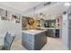 Modern kitchen with stainless steel appliances and an island at 215 Woods Landing Trl, Oldsmar, FL 34677