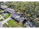 Aerial view showcasing home's curb appeal and neighborhood at 2224 Hennesen Dr, Clearwater, FL 33764