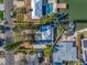 Aerial view showing home location, lot size, and surrounding neighborhood at 505 80Th Ave, St Pete Beach, FL 33706