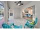 Enjoy outdoor living in this screened porch with pool views at 9800 Mendel Dr, New Port Richey, FL 34654