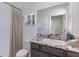 Bathroom with a single sink, shower/tub combo, and a vanity at 4315 Pullet Ct, Lakewood Ranch, FL 34211