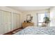 Comfortable bedroom with built in closet at 440 S Gulfview Blvd # 905, Clearwater Beach, FL 33767