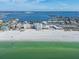 Aerial view of beachfront building and surrounding area at 4950 Gulf Blvd # 206, St Pete Beach, FL 33706