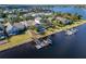 Luxury waterfront home with a private pool and dock at 5205 Covesound Way, Apollo Beach, FL 33572