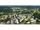 Aerial view of a residential neighborhood near the water at 670 Green Valley Rd # F5, Palm Harbor, FL 34683