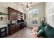 Home office with built-in desk and ample storage at 8507 Portage Ave, Tampa, FL 33647
