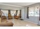 Sunlit living room with comfortable seating and large windows at 10273 109Th Ave, Largo, FL 33773