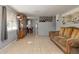 Open living room showcasing a view into the dining area at 10273 109Th Ave, Largo, FL 33773