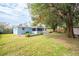 Large backyard with shed and mature tree at 10545 110Th Ave, Largo, FL 33773