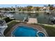 Private pool and dock with water access and beautiful canal views at 119 8Th E St, Tierra Verde, FL 33715
