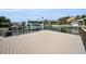 Spacious composite deck and dock perfect for relaxing at 119 8Th E St, Tierra Verde, FL 33715