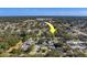 Aerial view showing the property's location in a residential neighborhood at 1638 St Catherine W Dr, Dunedin, FL 34698