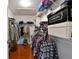 Large walk-in closet with ample shelving and hanging space at 18136 Sandy Pointe Dr, Tampa, FL 33647