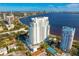 Stunning aerial view of high-rise building and tennis court at 3401 Bayshore Blvd # 1904, Tampa, FL 33629