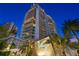 Luxury high-rise building with city skyline views at night at 3401 Bayshore Blvd # 1904, Tampa, FL 33629