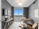 Stylish home office with built-in desk and city view at 3401 Bayshore Blvd # 1904, Tampa, FL 33629