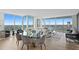 Open concept living and dining area with city views and modern decor at 3401 Bayshore Blvd # 1904, Tampa, FL 33629