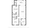 Floor plan showing two bedrooms, living room, kitchen and sunroom at 4368 Summersun Dr, New Port Richey, FL 34652