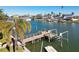 Private boat dock offering convenient waterfront access at 545 Lillian Dr, Madeira Beach, FL 33708