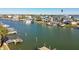 Waterfront community showcasing various homes and boat docks at 545 Lillian Dr, Madeira Beach, FL 33708