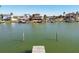 Expansive waterfront view with multiple homes and docks at 545 Lillian Dr, Madeira Beach, FL 33708