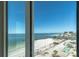 Stunning ocean and beach view from condo window at 7000 Beach Plz # 708, St Pete Beach, FL 33706