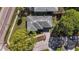 Bird's eye view showing home's location and surrounding neighborhood at 4666 Helena Ne St, St Petersburg, FL 33703