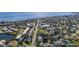 Aerial view showing the property's proximity to water at 4666 Helena Ne St, St Petersburg, FL 33703