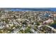 Aerial view showing the home's location near the water at 4666 Helena Ne St, St Petersburg, FL 33703