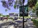 Welcome to Safety Harbor banners line a quaint town square, showcasing local charm at 381 Estero Ct, Safety Harbor, FL 34695