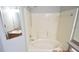 Clean bathroom with tub and shower at 504 Maple Pointe Dr, Seffner, FL 33584
