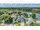 Aerial view showcasing lakefront home at 730 June Lake Ln, Brandon, FL 33510