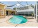 Screened pool and spa with patio furniture at 730 June Lake Ln, Brandon, FL 33510