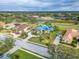 Aerial view of house and neighborhood, showcasing its location at 10002 Cherry Hills Ave, Bradenton, FL 34202