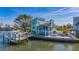Waterfront home with private dock and spacious backyard at 17410 1St E St, Redington Shores, FL 33708