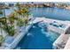 Inviting pool and spa with waterfall features at 17410 1St E St, Redington Shores, FL 33708