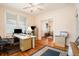 Home office with view into living area, hardwood floors at 1919 W Lemon St, Tampa, FL 33606