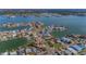 Aerial view showing home's location in a waterfront community at 402 161St Ave, Redington Beach, FL 33708