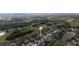 Aerial view showing home's location near golf course at 12922 Prestwick Dr, Riverview, FL 33579